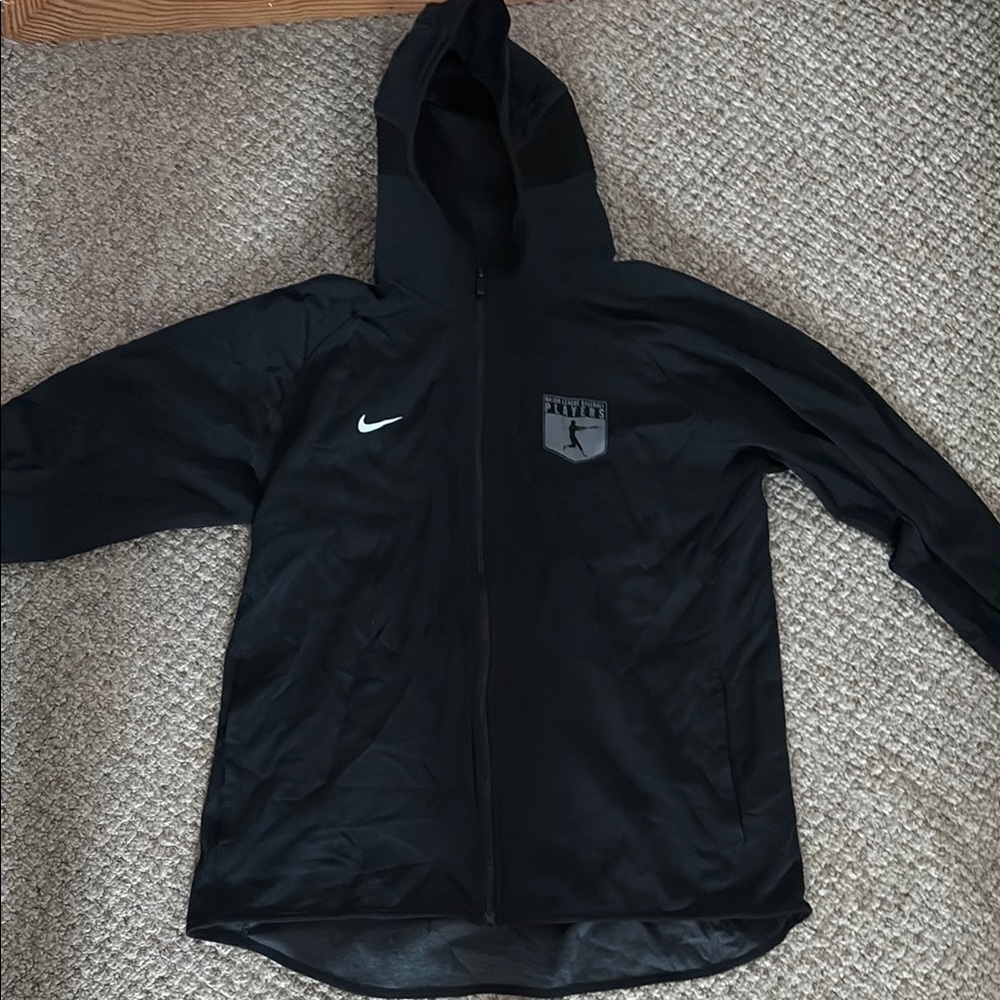 Nike Men's Black Tech Fleece Full-Zip Windrunner Hoodie